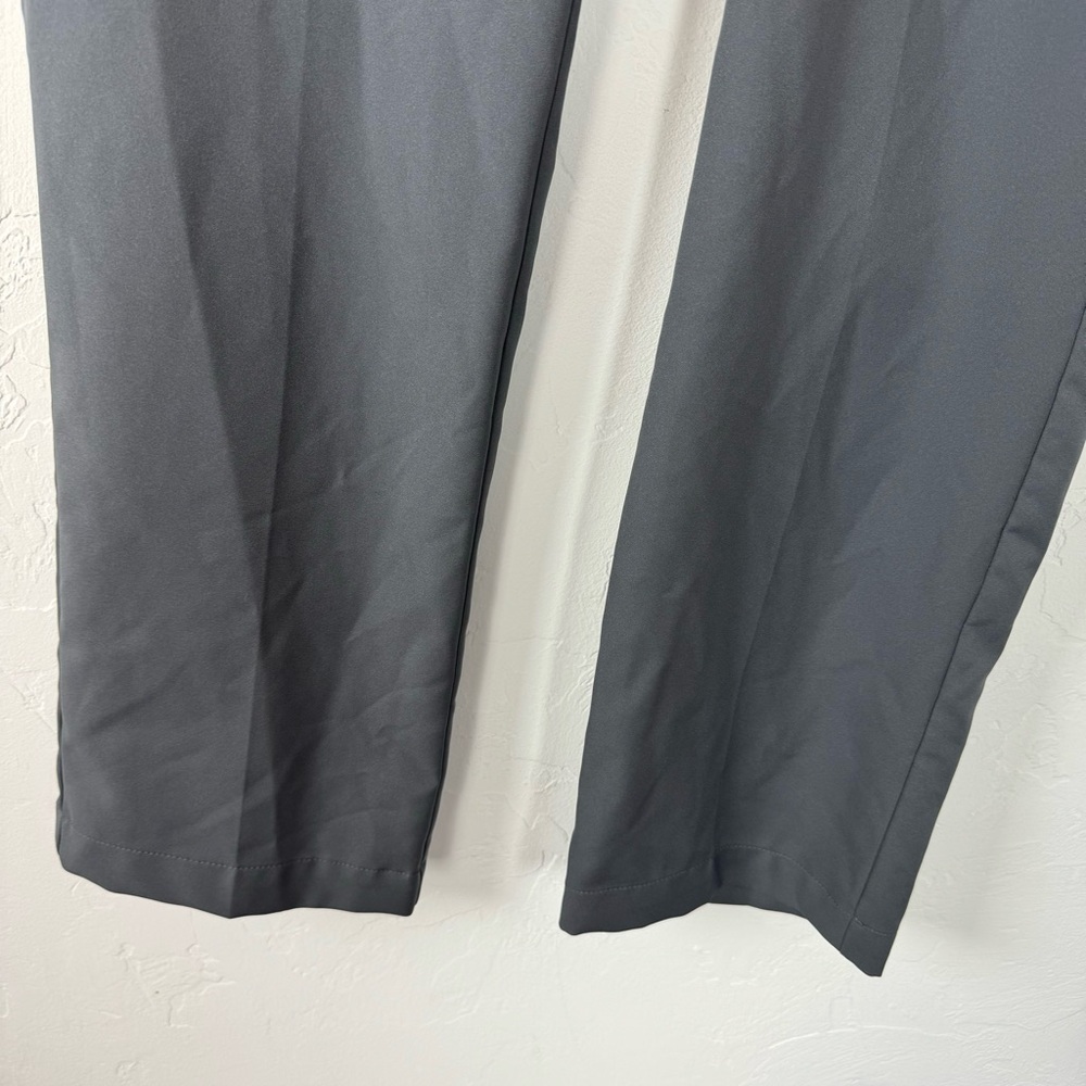 Adidas Pants Ultimate 365 Solid Gray Flat Front G… - image 3